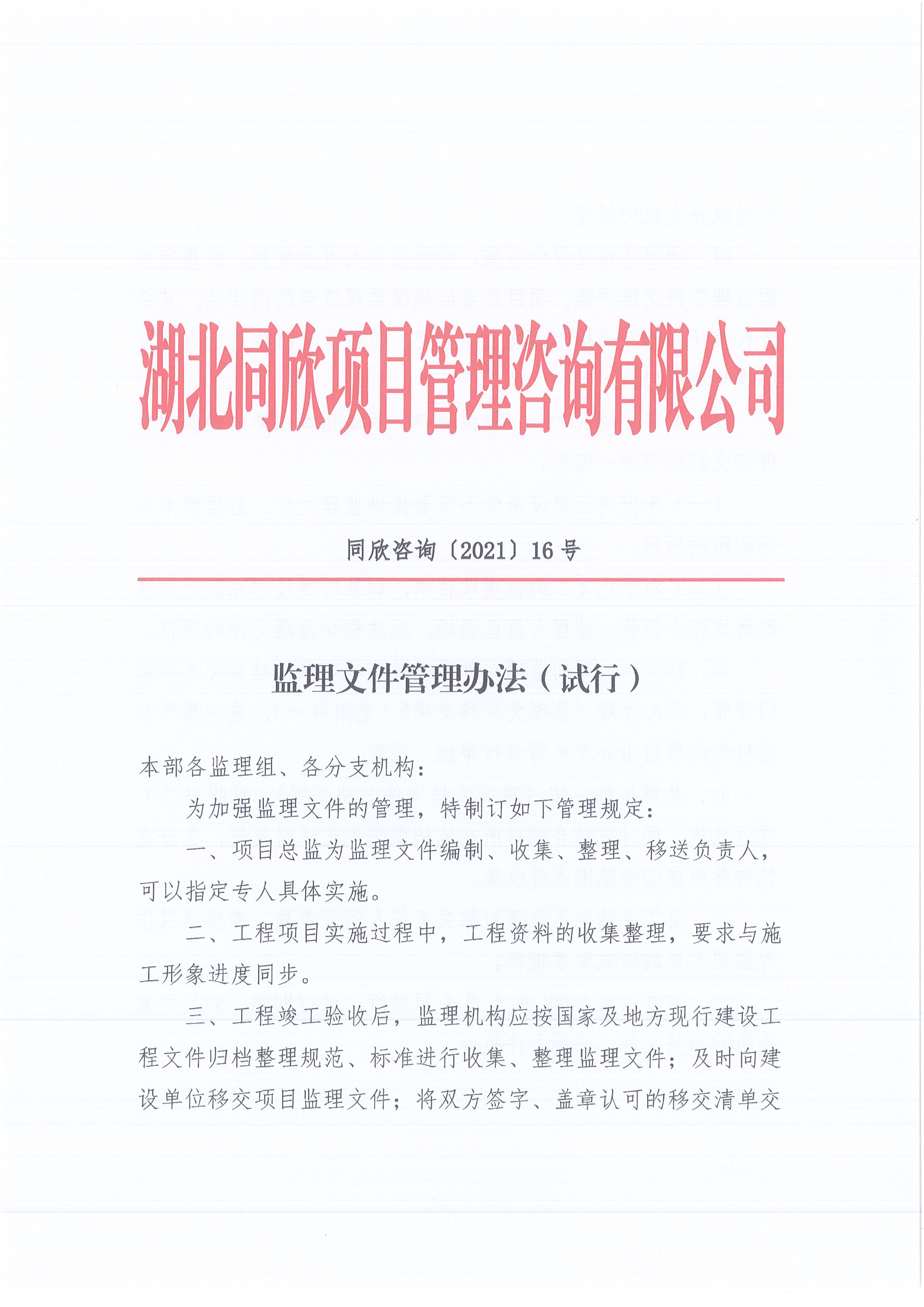 BETVLCTOR伟德咨询[2021]16号监理文件管理办法（试行）1